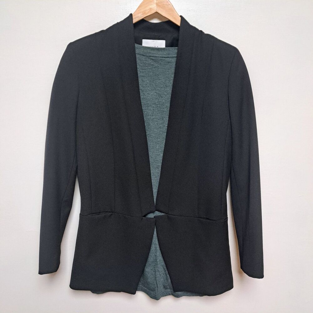 Anthropologie Just Female Lonely Fitted Blazer Sz Small Black Jacket